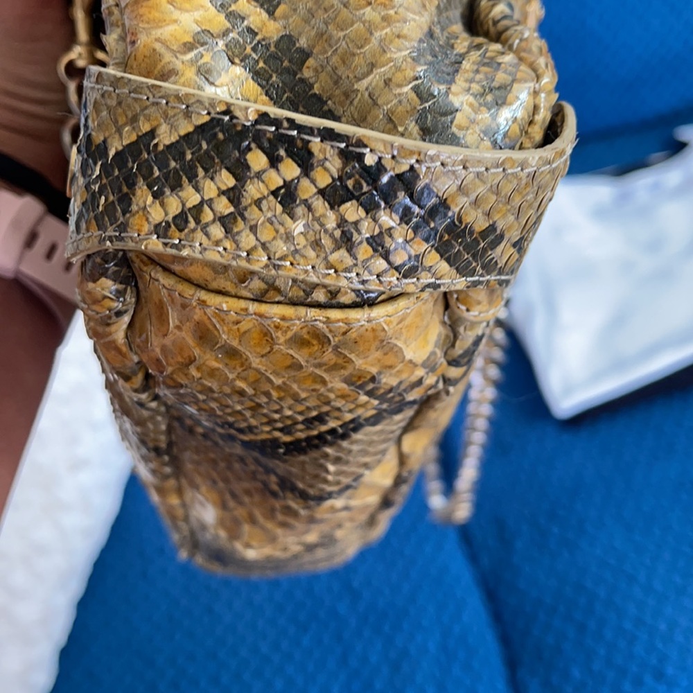 Elaine Turner Python Leather Bag - image 7